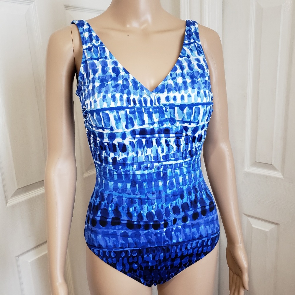 NEW! Tummy-Ctrl Built-In Bra 1-Pc Swimsuit - 6